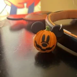 Loungefly Disney Pumpkin Mickey-O-Lantern Mini Backpack, Ears AND keychain set Loungefly | Bags | Loungefly Disney Pumpkin Mickeyolantern  main image 3